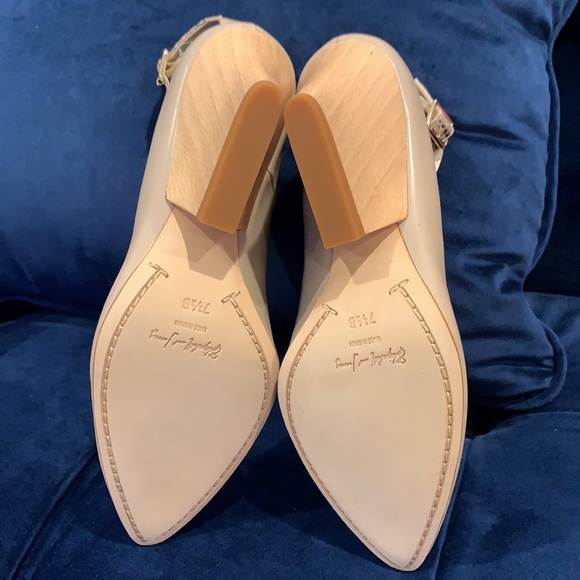NWT Elizabeth and James Emily Sand heels sz 7.5 - Picture 5 of 12